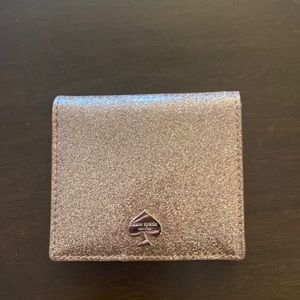 Kate spade gold mini wallet